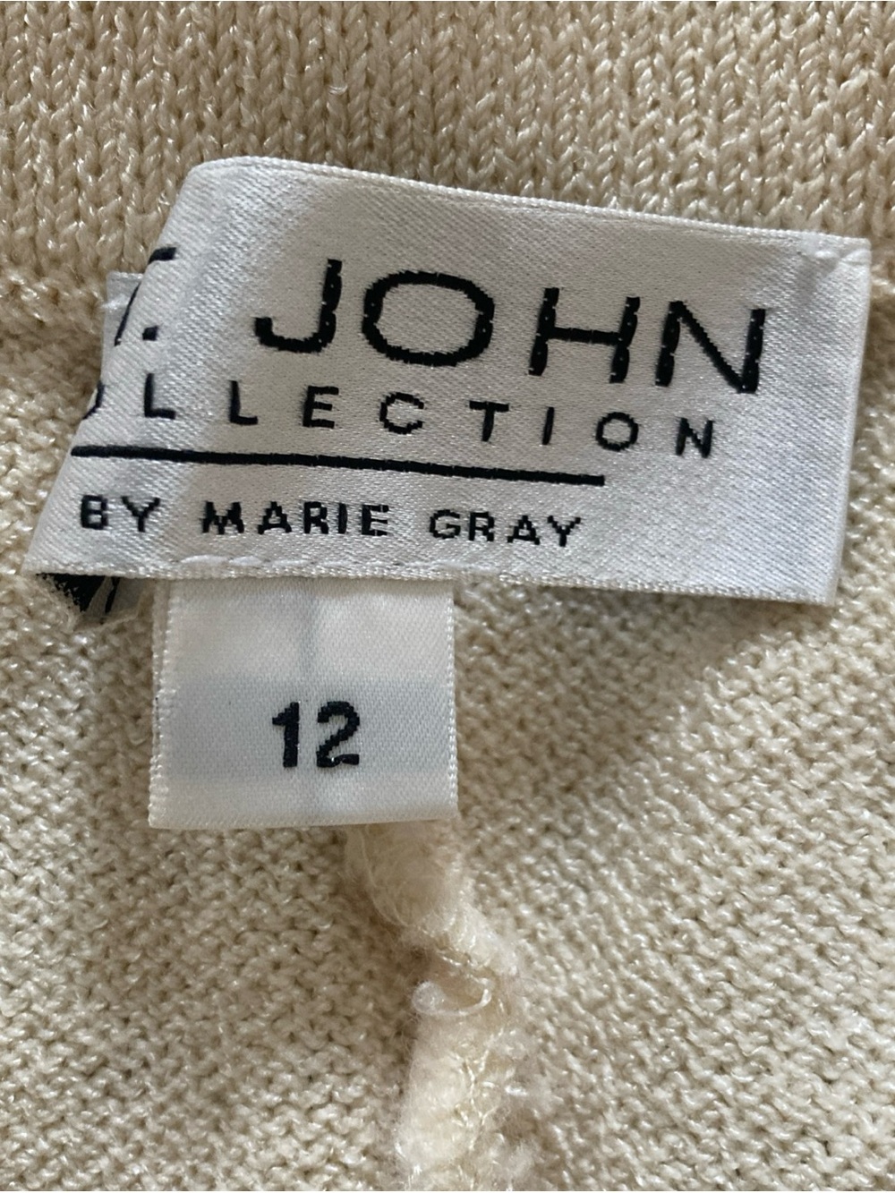 ST. JOHN by Marie Gray beige Santana knit Pants women’s size 12 - Picture 4 of 5